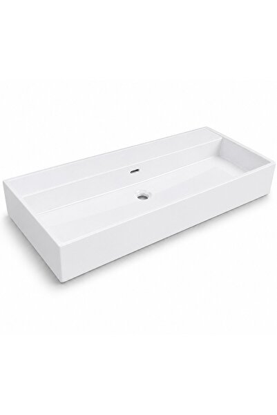 Duratiles Dura Niva Kare Çanak Lavabo 100x46,5 cm Tezgah Üstü Batarya Deliksi...
