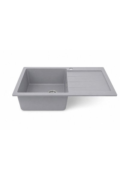 Radinavico Chiuvetă de Bucătărie Încorporabilă din Compozit Granit, Cuva 42x50cm cu Picurător
