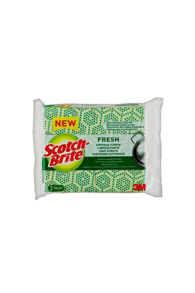 3M Bureti Clasici pentru Vase Curatenie Puternica - Scotch Brite Fresh, 2 buc