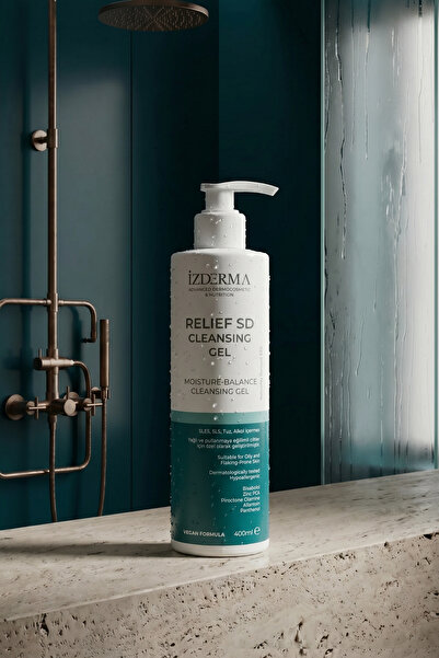 izderma Relief Sd Face and Body Cleansing Gel for Oily and Flaky Skin 400 ml ...