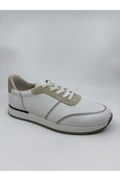 Papuccu White Men's Leather Shoes