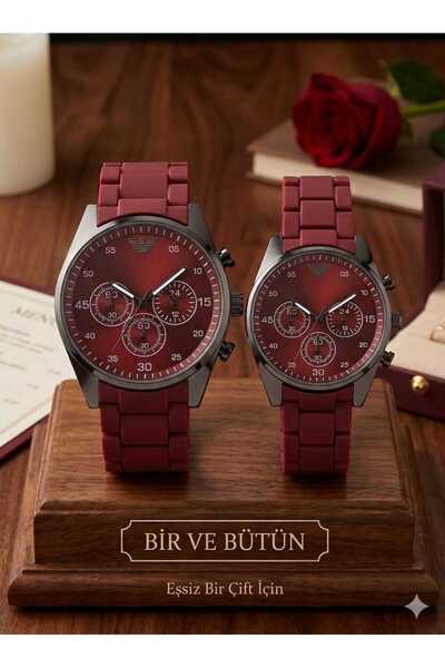 SPECTRUM PREMİUM Spectrum Silicone Cord Dear Couple Wristwatches Watch Box Gi...