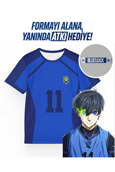 Toum Anime Blue Lock Unisex Forma Unisex T-shirt (ATKI HEDİYELİ)