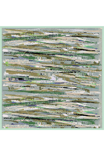 Aker Green 90X90 Silk Twill Scarf