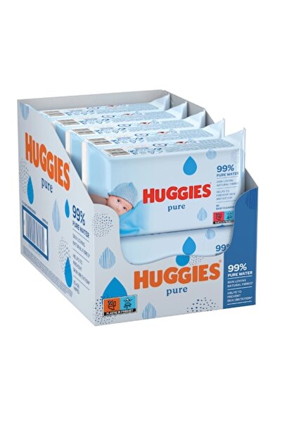 Huggies Υγρά μαντηλάκια Pure, συσκευασίες των 10 x 56