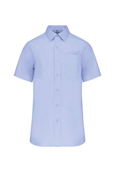 geravian - Men's 100% Cotton Shirt, Short Sleeve, Chest Pocket, Elegant Cut, ...