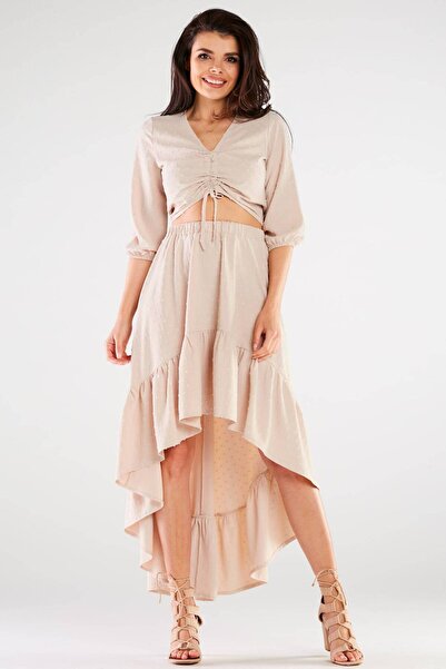 Awama Bluza Dama, Awama, Elastan, Bej, M