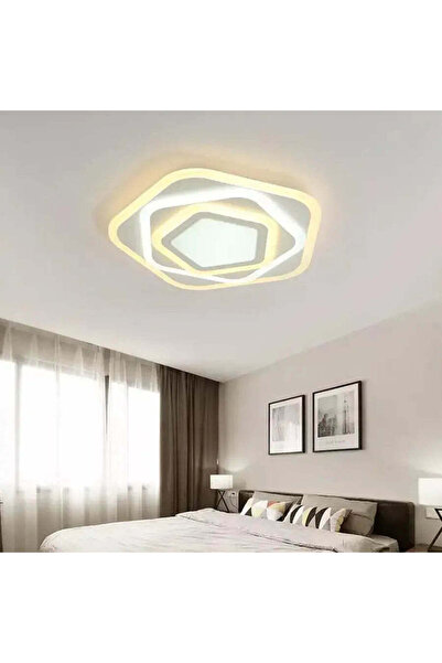 La Cucu Lustra LED cu telecomanda PENTAGON 59W, 40cm, lumina Rece/Calda/Neutr...