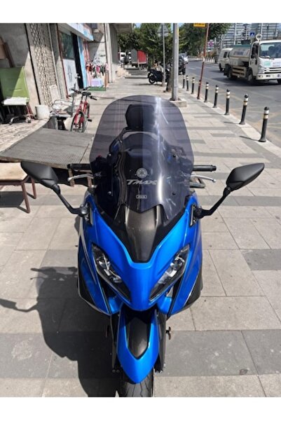 ZEUS MOTOR 2020-2025 Yamaha Tmax 560 Uyumlu Ön Cam Koyu Füme