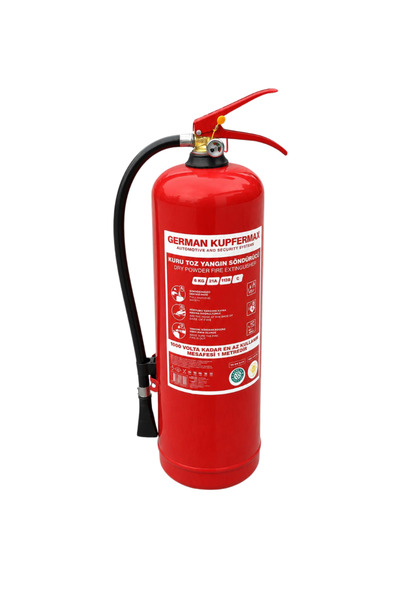 GERMAN KUPFERMAX 6 Kg ABC KKT Yangın Tüpü, TSE 862 EN 3-7, CE ve ISO 9001:200...