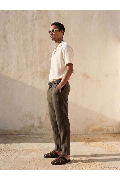 LC Waikiki Regular Fit Men's Linen Look Trousers
