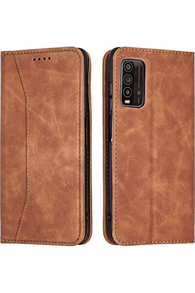 Other Bodycell Πορτοφόλι από συνθετικό δέρμα PU Καφέ (Redmi 9T) Κωδικός: 04-0...