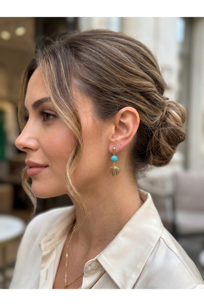 Lu Atelier Mahin Handmade Seashell Earrings |   Elegant Polymer Clay Earrings...