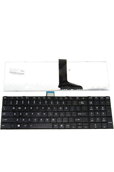 Toshiba Πληκτρολόγιο φορητού υπολογιστή για C850 χωρίς πλαίσιο σε μαύρο χρώμα