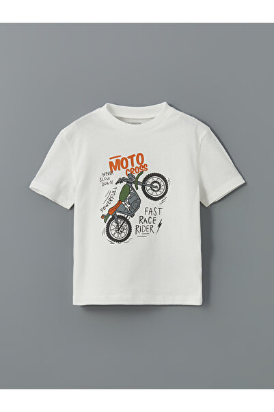 LC Waikiki Esvab • Modern & Distinctive Zero Roba Collar Printed Boys' T-Shirt