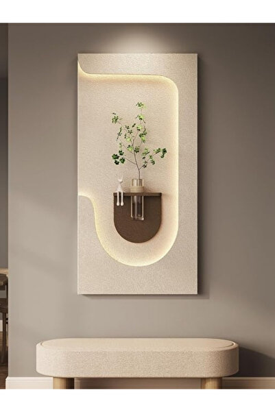 TAKIFİX Modern Ledli Duvar Tablosu | Dekoratif Panel | Gizli Aydınlatmalı | Ö...