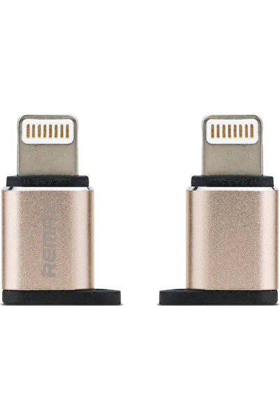 Remax Μετατροπέας RA-USB2 Lightning αρσενικό σε micro USB θηλυκό Χρυσός 1 τεμ...