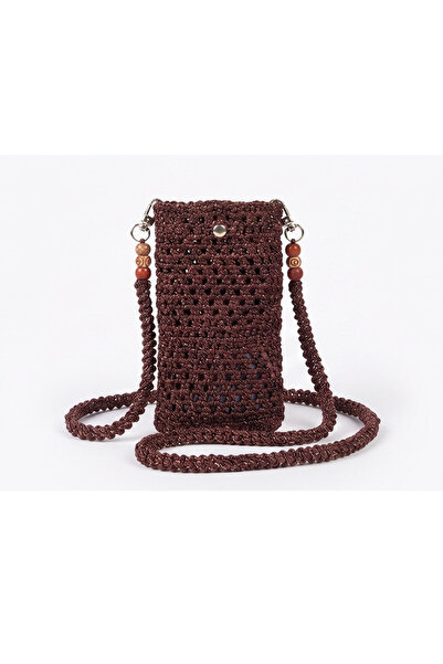 JADDA Handmade Phone Bag Knitting Macrame Yarn