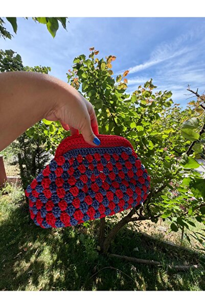 El Çantası , Burslu Çanta , Örgü Çanta, Örgü El Çantası, Örgü Clutch