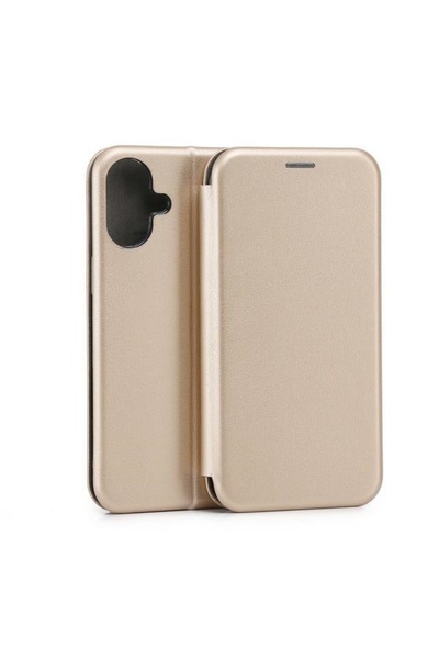 Beline Husă magnetică tip carte pentru iPhone 16 Plus, Auriu