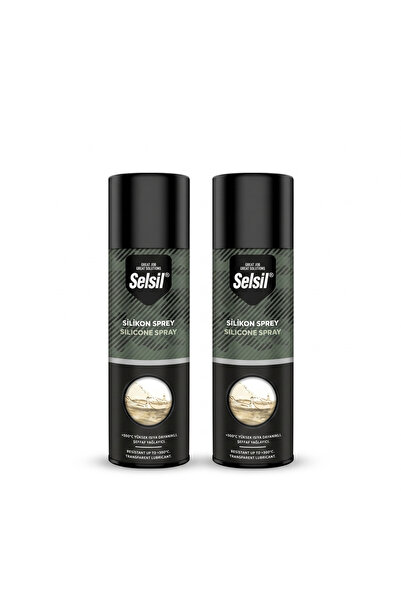 Selsil Silikon Sprey 500 ml - 2 Adet Avantaj Paketi - Yüksek Isıya Dayanıklı ...