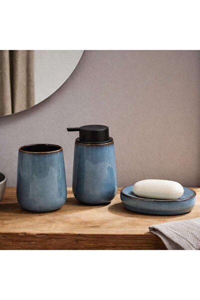 PAN HOME Emre 3-piece Bathroom Accessories Set - Lake Blue