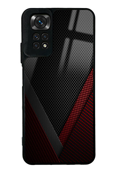 Spoyi Xiaomi Redmi Note 11s Red Tracer Tasarımlı Glossy Telefon Kılıfı
