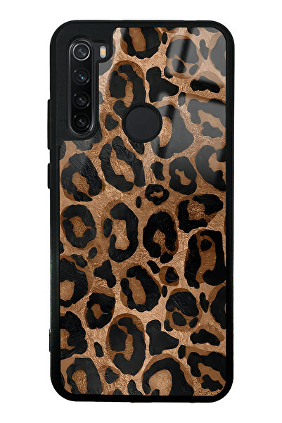 Spoyi Xiaomi Redmi Note 8 Leopar Tasarımlı Glossy Telefon Kılıfı
