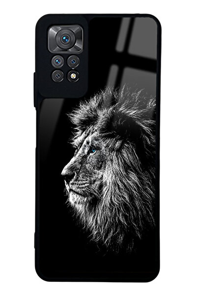 Spoyi Xiaomi Redmi Note 11 Pro Aslan Tasarımlı Glossy Telefon Kılıfı