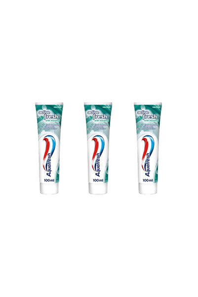 Aquafresh Florürlü Mentollü Diş Macunu 100ml (3 Adet)