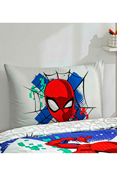 Taç Zorluteks Out Spiderman Patterned 100% Cotton Fabric 2 Pieces Pillow Case 50X70 cm Double-Sided Printing