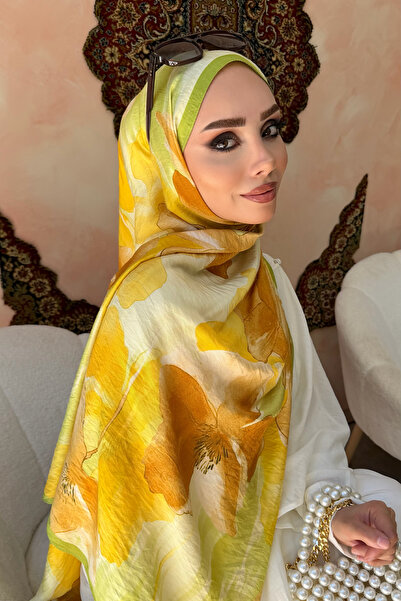 KUQOS Ahenk Flower Pattern Naida Shawl