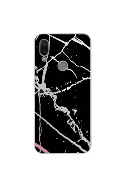 Other Xiaomi Redmi Note 7 Marble Cream Cracks Transparent Silicone TPU Θήκη