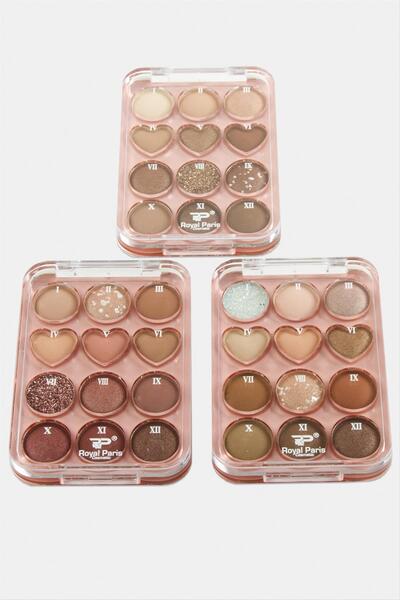Generic Brand Shophnrl Royal Paris Heart 12-Pack (165511) Eyeshadow Set-2
