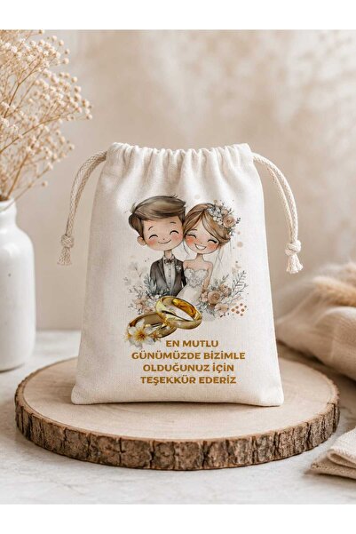 NİKAH - DÜĞÜN KESESİ 10X15 cm 50 adet