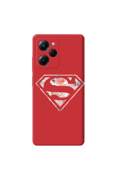 Other Xiaomi Poco X5 Pro Superman logo Red Colored Silicone TPU Θήκη