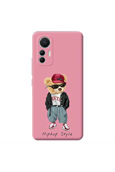 Other Xiaomi Mi 12 Lite Hip hop style Pink Colored Silicone TPU Θήκη