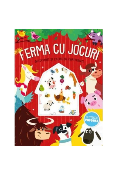 Mimorello Ferma cu Jocuri - Autocolante Pufoase - Editura