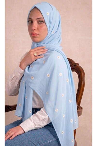 Veil Designer Sky Blue Two-Tiered Veil, a Quiet Elegance That Complements Eve...