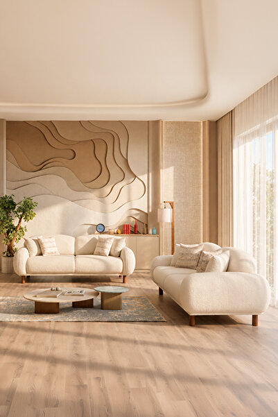 İYENA HOME LİVİNG Beyrut 3+3 Koltuk Takımı Bohem Sırt Mekanizmalı Modern
