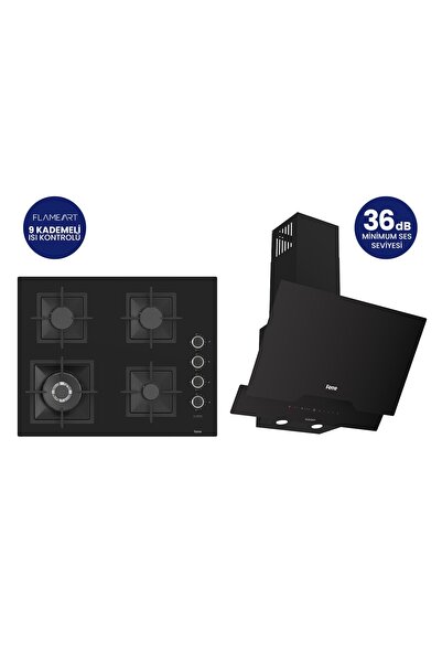 Ferre Siyah 2'li Döküm Izgara Silentart Ankastre Set SC405-WFA+D063-SA 65 CM ...