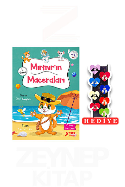 Yuva Yayınları 1.Sınıf Mırmır'ın Maceraları 10 Kitap Set (8'li Kalp Ayraç Hed...