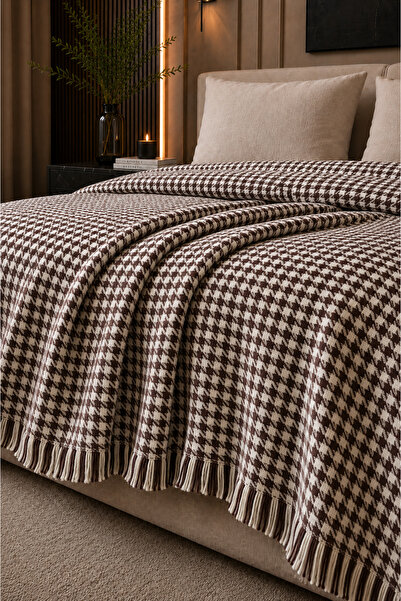 Cottonest Pike dublu |   Cuvertură decorativă pentru pat cu model picior de c...
