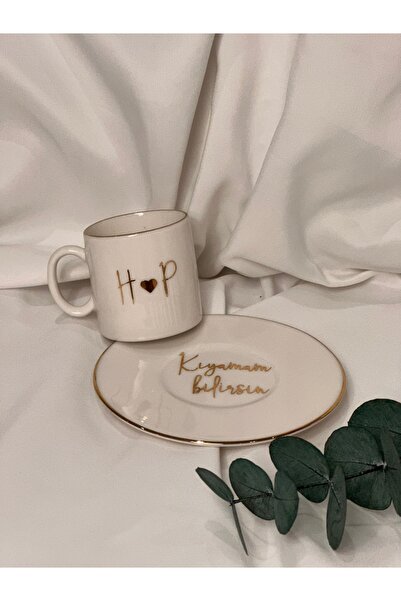 Markasız ucuz Kişiye Özel yazılı Damat Kahvesi Fincanı