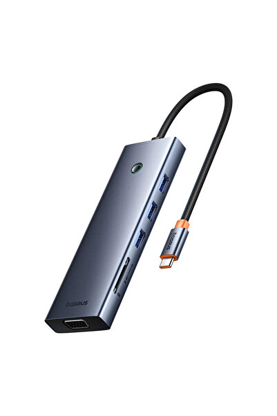 Baseus UltraJoy Hub USB-C 10-în-1 4K HDMI VGA RJ45 PD100W Gri