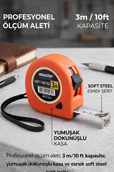 KL HOME MASTER ŞERİT METRE SOFT 3 mt x 16 mm