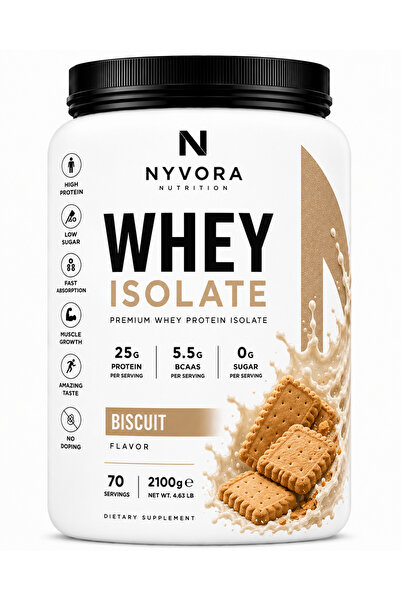Nyvora Nutrition Nyvora Whey Isolate – Biscuit Aromalı 2100 g
