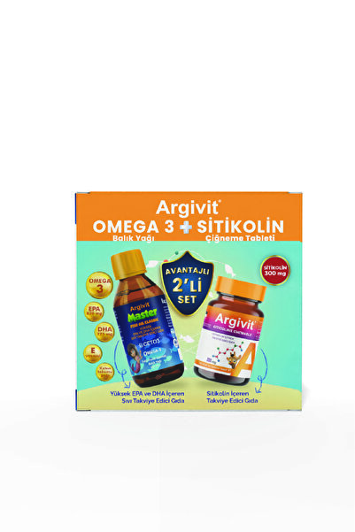 Argivit Master Fish Oil ve Stikolin 2'li Set