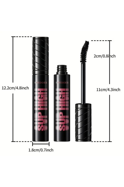 shedoes Waterproof Mascara, Thick and Curly, Long-lasting Hold, Quick-drying, No Smudging, Eyelash Mascara