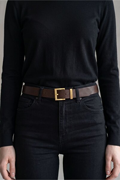Kemerix 100% Genuine Leather Women's Suit Buckle Belt 2.8 cm Jean Belt Pants ...
